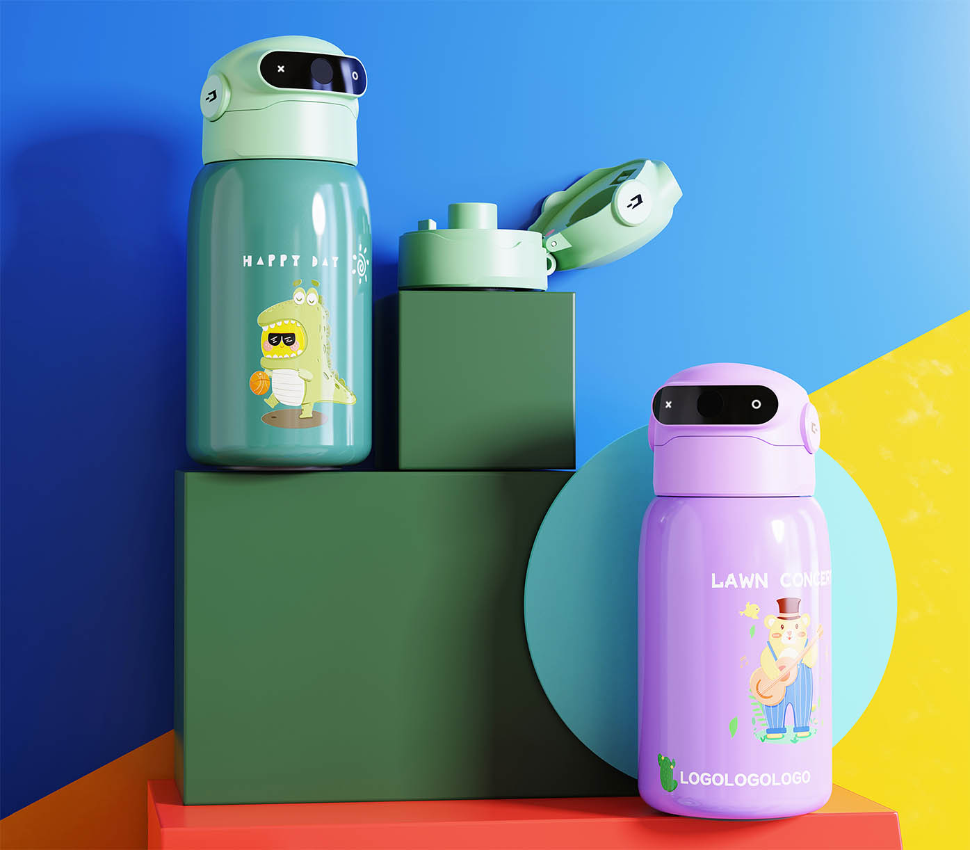 MIKAPU 米咔布 儿童指纹水杯